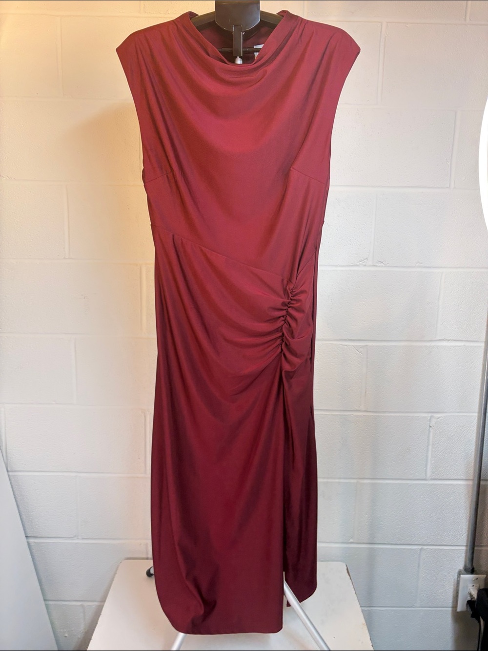 Premier Amour One Shoulder Womens Short Sleeve Evening Gown Size 12